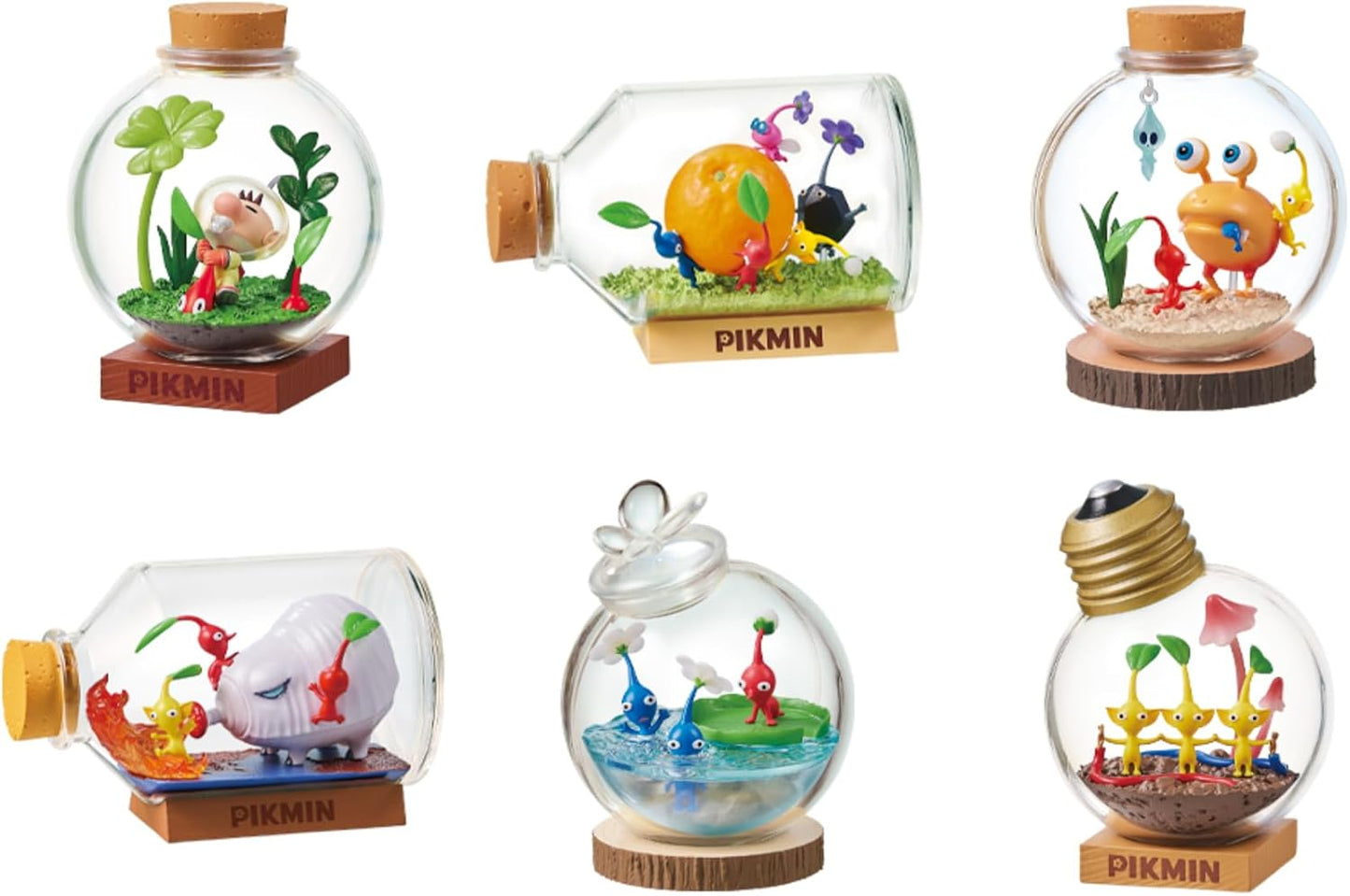 Re-Ment Pikmin Terrarium Collection Box Figure 6 types Complete Set