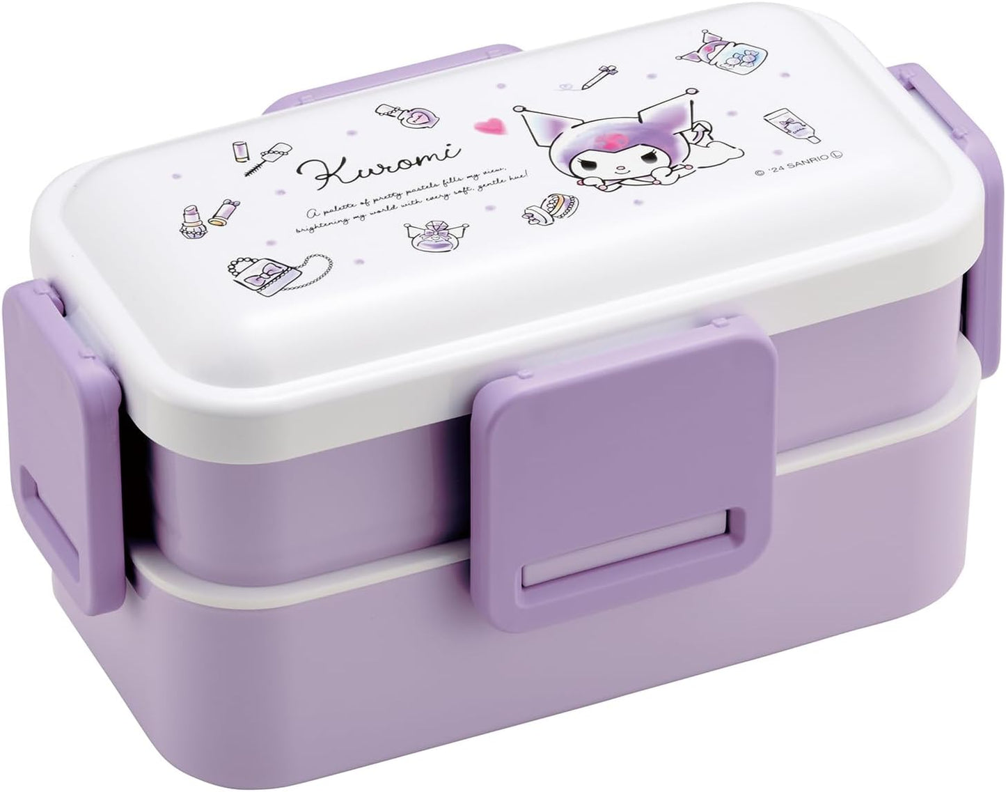Skater Kuromi Bento Box 2-Tier 600ml