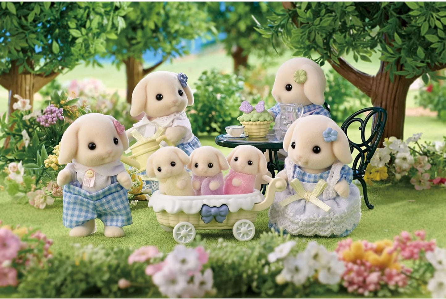 Sylvanian Families Flora Rabbit Family Dolls FS-50