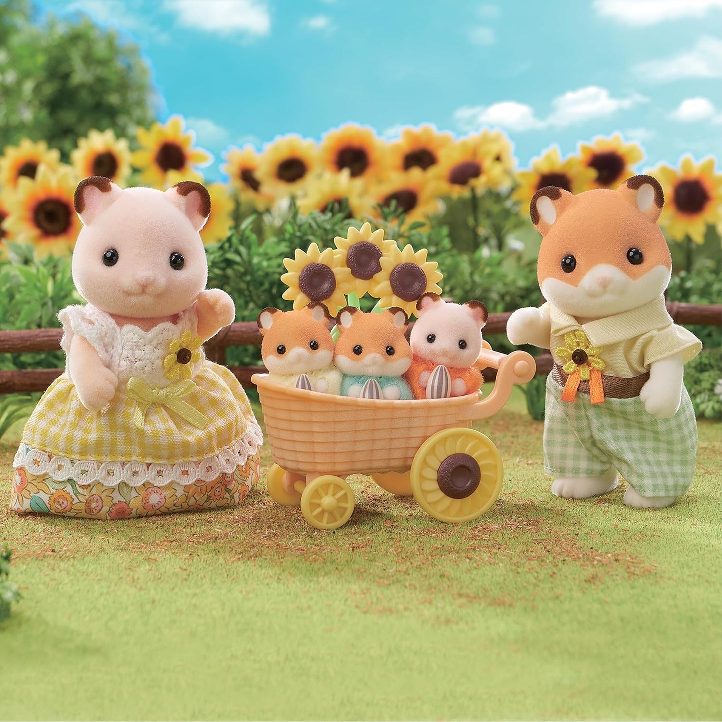 Sylvanian Families Sunflower Hamster Family FS-61