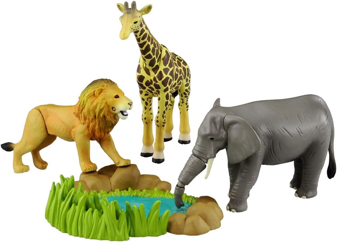 Takara Tomy Ania AA-01 Savannah Animal Gift Set - Realistic Moving Dinosaur