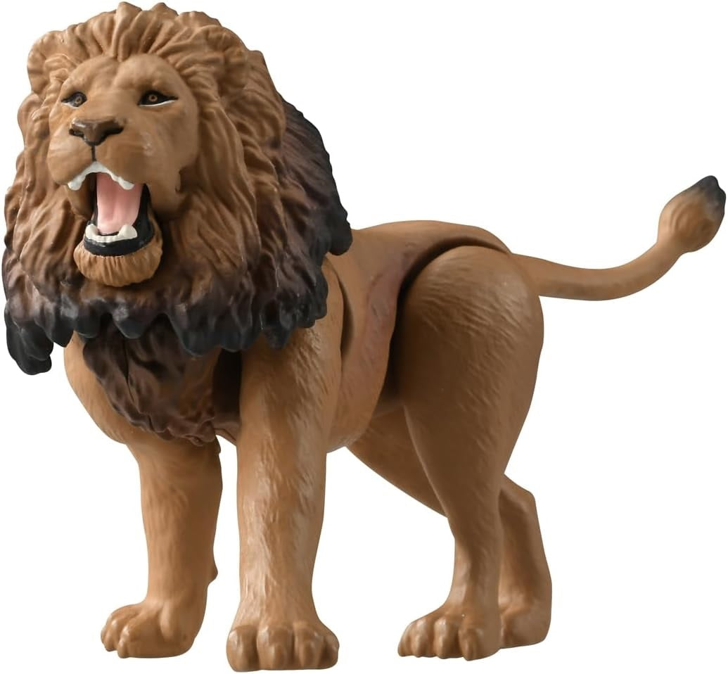 Takara Tomy Ania AL-25 Lion Animal Figure with Color Picture Cards