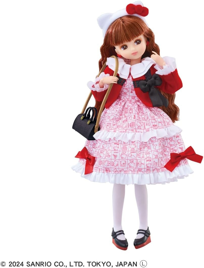 Takara Tomy Licca-chan Doll Photogenic Rica Hello Kitty 50th Anniversary Style