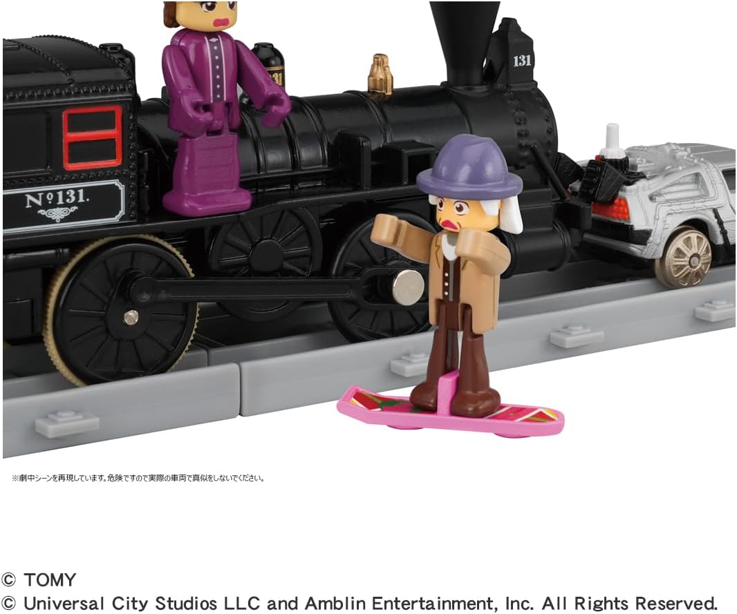 Takara Tomy Plarail Back to the Future Part 3 Train No.131 & Time Machine Set