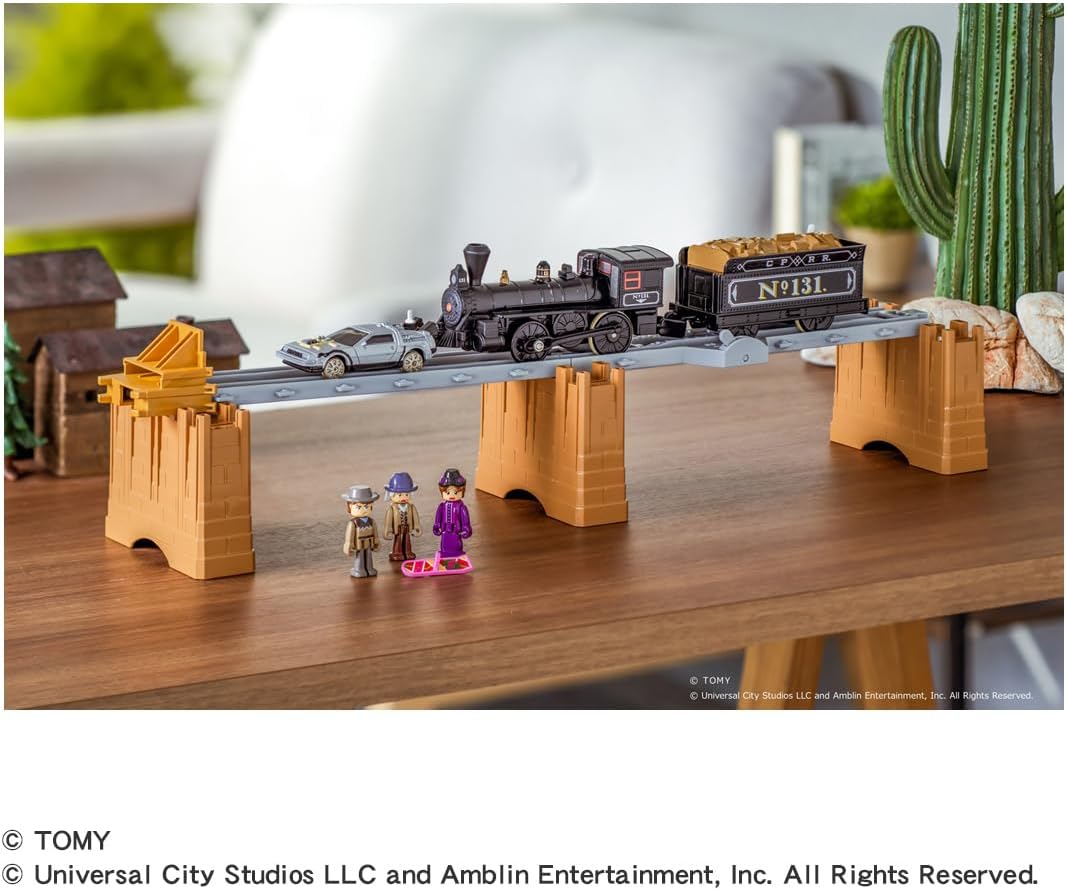 Takara Tomy Plarail Back to the Future Part 3 Train No.131 & Time Machine Set