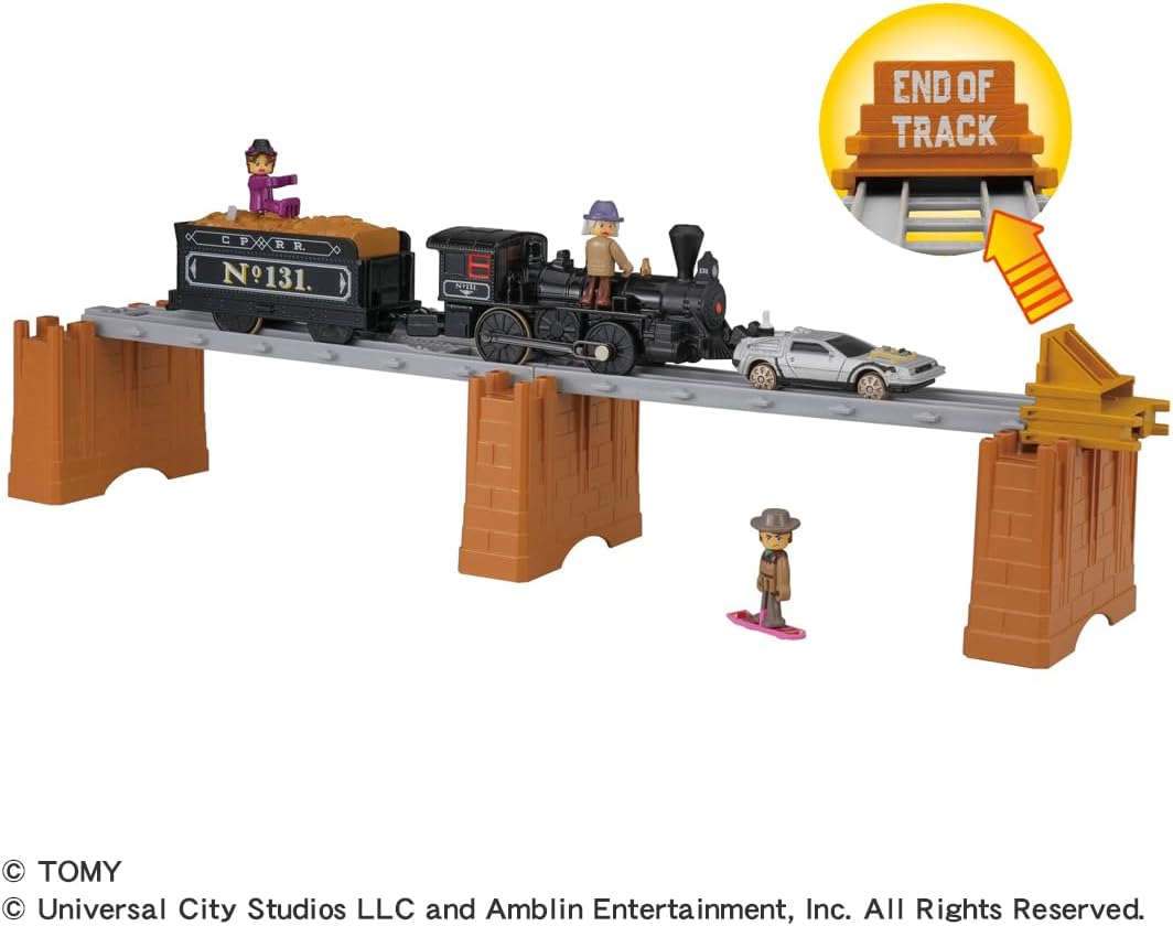 Takara Tomy Plarail Back to the Future Part 3 Train No.131 & Time Machine Set