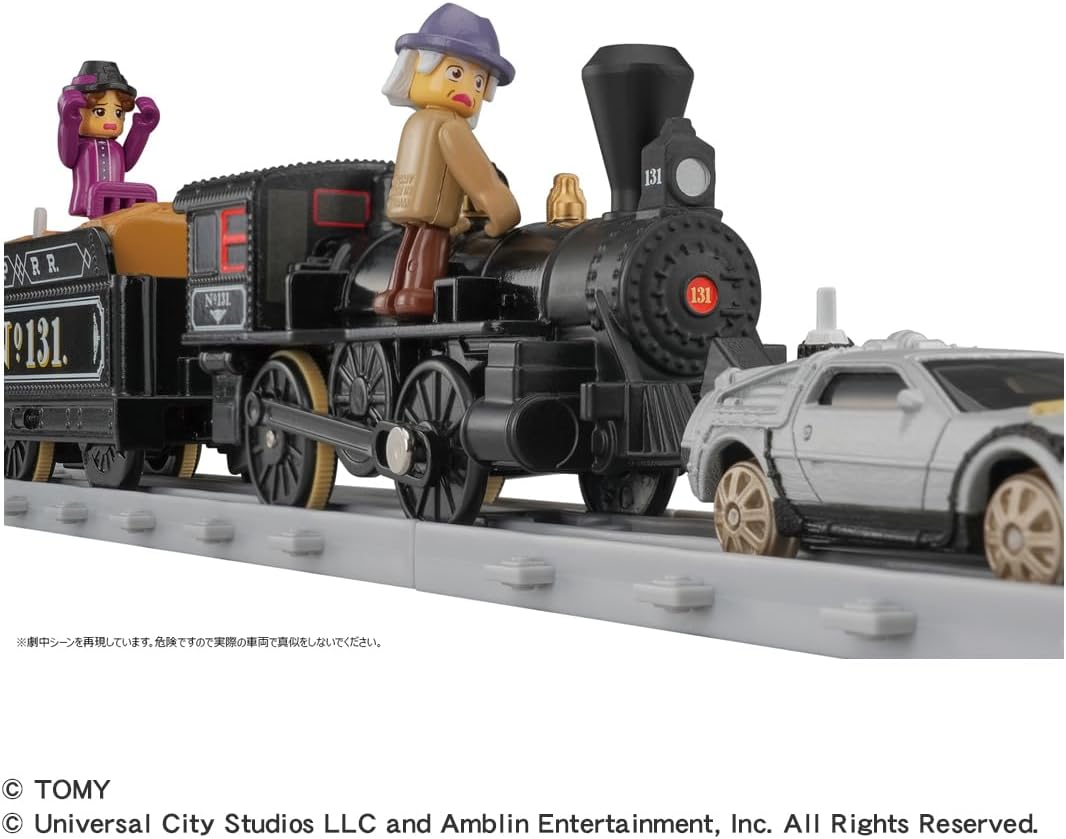 Takara Tomy Plarail Back to the Future Part 3 Train No.131 & Time Machine Set