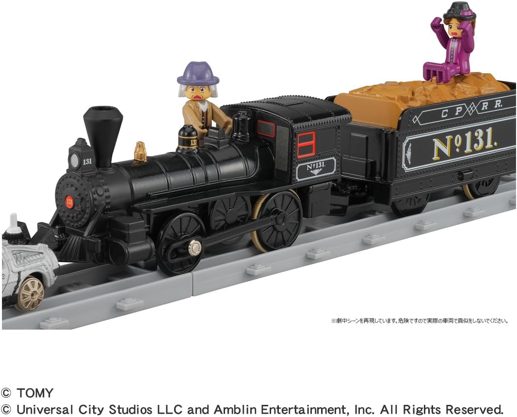Takara Tomy Plarail Back to the Future Part 3 Train No.131 & Time Machine Set