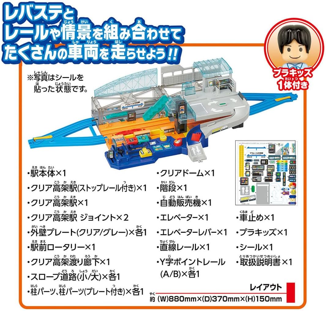 Takara Tomy Plarail Action & Sound! Lever Big Station Interactive Train Station Playset