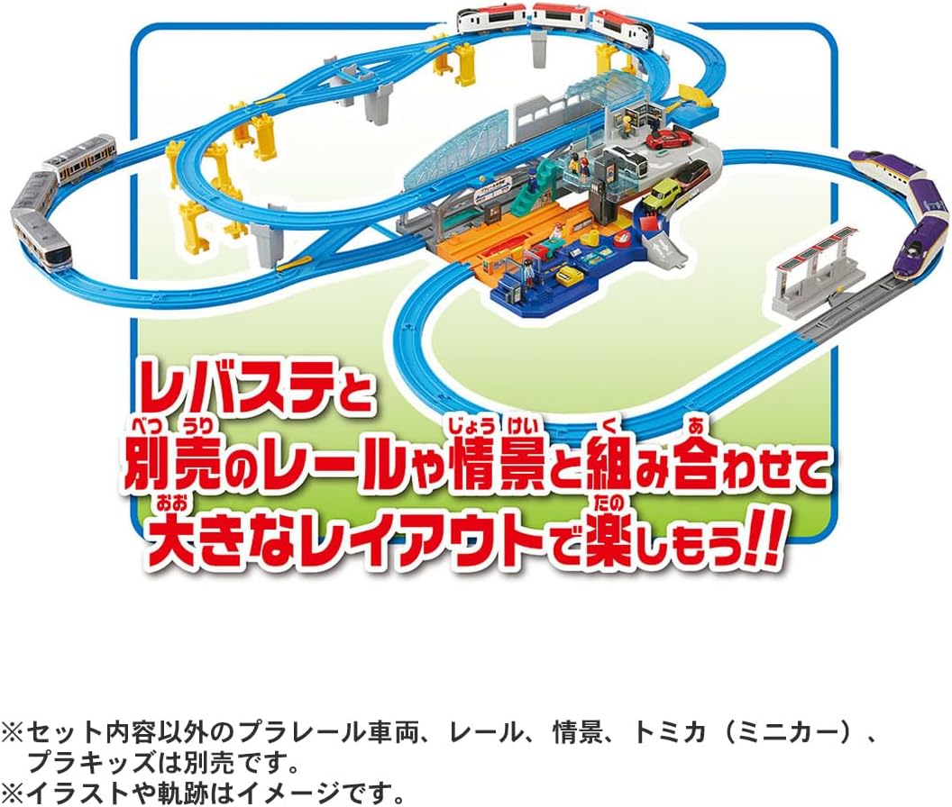 Takara Tomy Plarail Action & Sound! Lever Big Station Interactive Train Station Playset