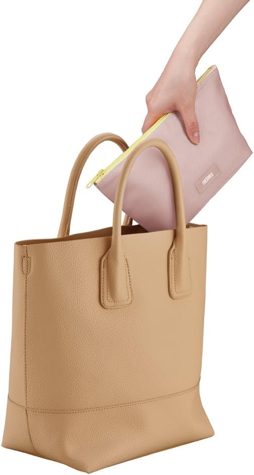 Thermos Bento Box 2-Tier Slim Fresh Lunch Box 635ml - Yellow Pink